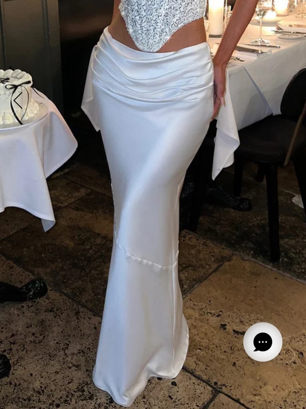 Babyboo Maxi Skirt, “Bernadette”, Ivory M